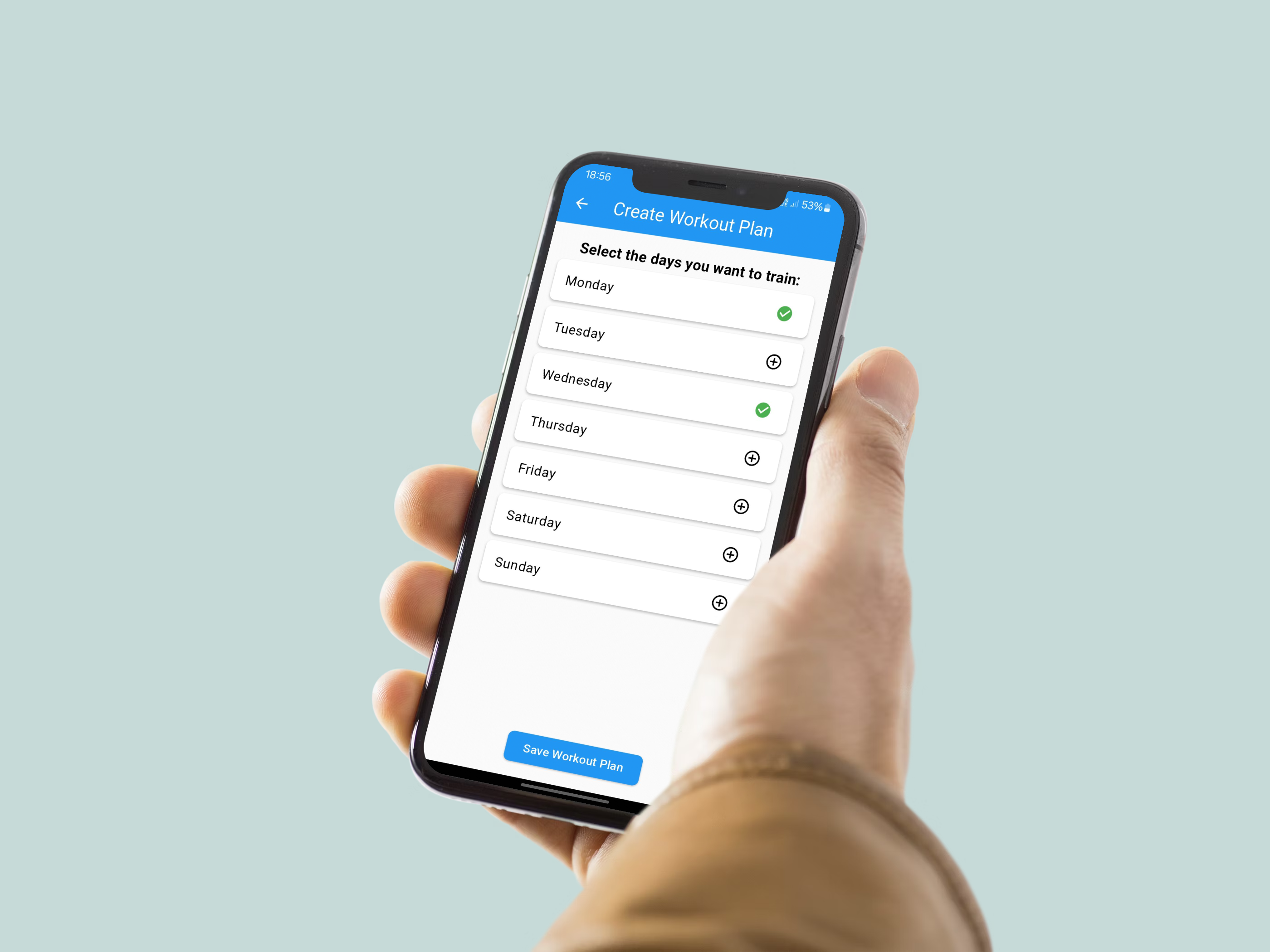 Me-gym Fitness App project screenshot
